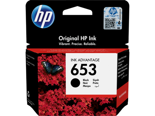 HP TONER INK 653 BLACK ORIGINAL حبر اتش بي اصلي