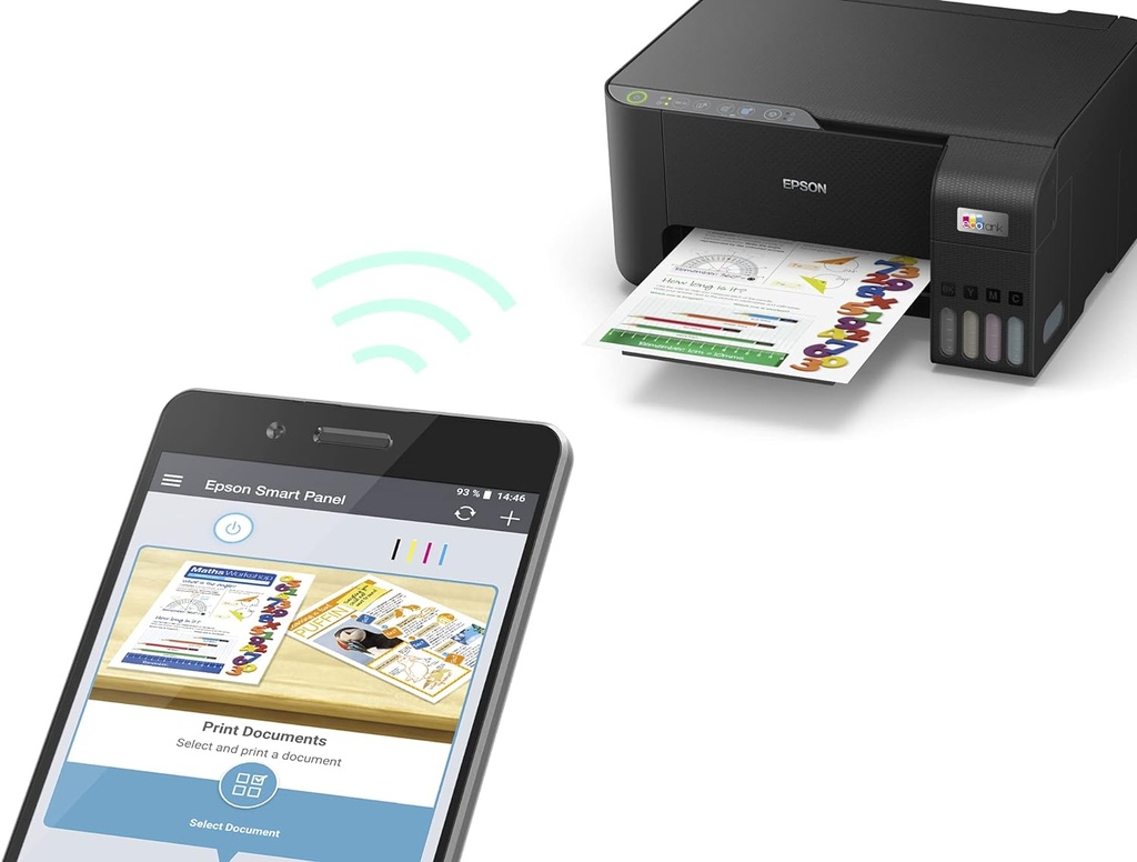 EPSON PRINTER L-3250 ECO TANK 3*1 WIFI PRINTER COLOR طابعة ابسون نفاثة للحبر موديل 3250