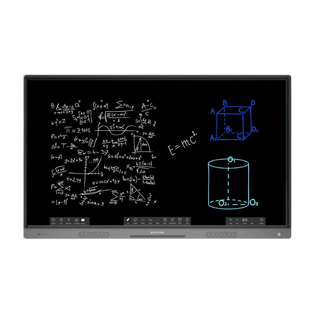 Specktron UDX75 S2 Edu, 75" Interactive Display,8GB,128GB,40pts Touch, Android 14, Google OS EDLA, +Wall Bracket,Windows OS Supported, 